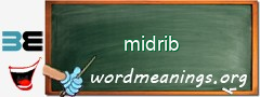 WordMeaning blackboard for midrib